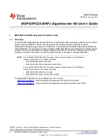 Preview for 4 page of Texas Instruments MSP-EXPCC430RFx User Manual