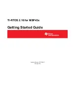 Preview for 1 page of Texas Instruments MSP43 series Getting Started Manual