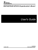 Предварительный просмотр 1 страницы Texas Instruments MSP430FF2013 User Manual