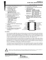 Предварительный просмотр 1 страницы Texas Instruments MSP430x11x1 Specification Sheet