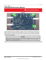 Preview for 1 page of Texas Instruments OPA455EVM User Manual