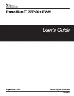 Texas Instruments PanelBus TFP201EVM User Manual preview