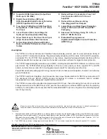 Texas Instruments PanelBus TFP503 Manual preview