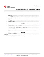 Texas Instruments PCA9306 User Manual preview