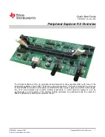 Предварительный просмотр 1 страницы Texas Instruments Peripheral Explorer Kit Quick Start Manual