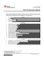 Предварительный просмотр 1 страницы Texas Instruments PGA112 User Manual