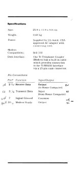 Preview for 8 page of Texas Instruments PHP1600 Manual