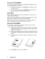 Предварительный просмотр 5 страницы Texas Instruments PocketMate 200 Quick Start Manual