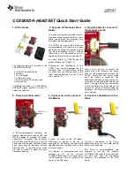 Preview for 1 page of Texas Instruments PurePath CC85XXDK-HEADSET Quick Start Manual