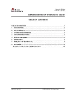 Предварительный просмотр 1 страницы Texas Instruments SERDESUB-16OVT User Manual