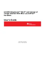 Предварительный просмотр 1 страницы Texas Instruments SimpleLink CC3200 Wi-Fi User Manual