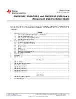 Предварительный просмотр 1 страницы Texas Instruments SN65DSI8 Series User'S Manual And Implementation Manual