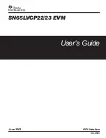 Предварительный просмотр 1 страницы Texas Instruments SN65LVCP22 User Manual