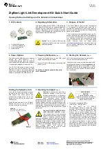 Preview for 1 page of Texas Instruments SWRU351 Quick Start Manual