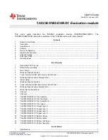 Texas Instruments TAS2563 User Manual preview