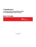 Предварительный просмотр 1 страницы Texas Instruments TAS3208EVM-LC User Manual