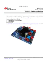 Texas Instruments TAS3251 User Manual предпросмотр