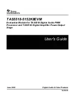 Texas Instruments TAS5152K8EVM User Manual preview