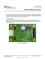 Texas Instruments TAS5411EVM User Manual preview