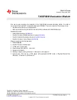 Предварительный просмотр 1 страницы Texas Instruments TAS5780M User Manual