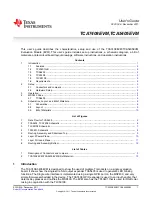 Предварительный просмотр 1 страницы Texas Instruments TCA5405EVM User Manual