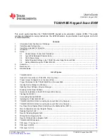 Preview for 1 page of Texas Instruments TCA8418E User Manual