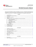 Preview for 1 page of Texas Instruments TCA8424 User Manual