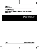 Texas Instruments TCM4300 Data Manual preview