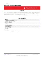 Preview for 1 page of Texas Instruments TDP0604 User Manual