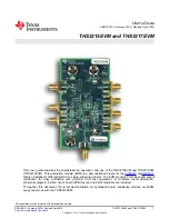 Предварительный просмотр 1 страницы Texas Instruments THS3215EVM User Manual