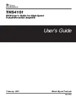 Texas Instruments THS4151 User Manual предпросмотр