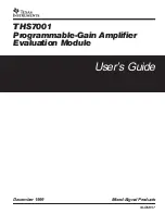 Предварительный просмотр 1 страницы Texas Instruments THS7001 User Manual