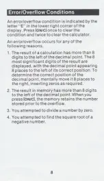 Preview for 10 page of Texas Instruments TI-1795 Quick Reference Manual