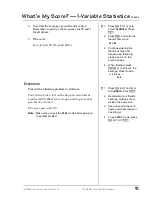 Preview for 19 page of Texas Instruments TI-30X - IIS Scientific Calculator Teachers Manual