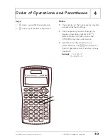 Preview for 44 page of Texas Instruments TI-30X - IIS Scientific Calculator Teachers Manual