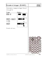 Preview for 78 page of Texas Instruments TI-30X - IIS Scientific Calculator Teachers Manual