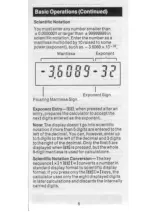 Preview for 10 page of Texas Instruments TI-31 Solar Quick Reference Manual