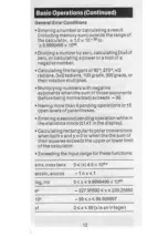 Preview for 14 page of Texas Instruments TI-31 Solar Quick Reference Manual