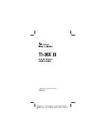 Texas Instruments TI-36X II User Manual preview