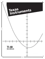 Texas Instruments TI-68 Manual Book preview