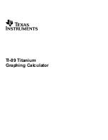 Texas Instruments TI-89 Voyage 200 User Manual preview