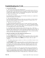 Preview for 1 page of Texas Instruments TI-89VSC - Viewscreen Calculator Troubleshooting Manual