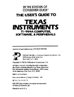 Preview for 2 page of Texas Instruments TI-99/4A User Manual