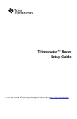 Texas Instruments TI-Innovator Rover Setup Manual preview