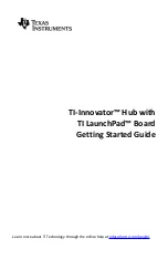 Texas Instruments TI LaunchPad Board Getting Started Manual preview