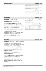 Предварительный просмотр 134 страницы Texas Instruments TI-Nspire CAS Reference Manual