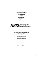 Texas Instruments TIRIS RI-TRP-RRHP Reference Manual preview