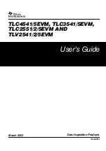 Preview for 1 page of Texas Instruments TLC2551EVM User Manual