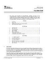 Preview for 1 page of Texas Instruments TLC5940 EVM User Manual