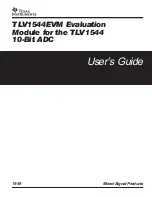 Предварительный просмотр 1 страницы Texas Instruments TLV1544EVM User Manual